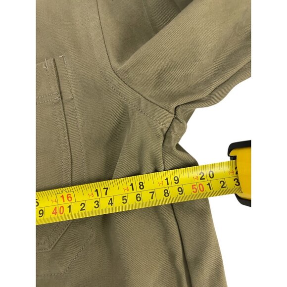 Zara Mens Overshirt Jacket Medium M Military Green Regular Fit Long Sleeve NWOT - Picture 5 of 7